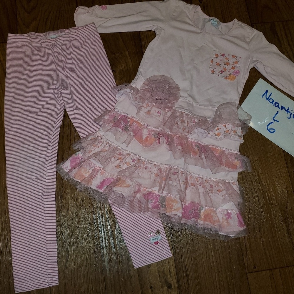 Naartjie Kids 2 Piece Outfit Top Dress Pants